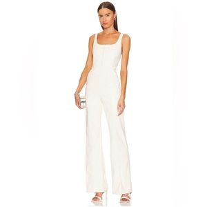 Chels Vegan Leather Corset Jumpsuit